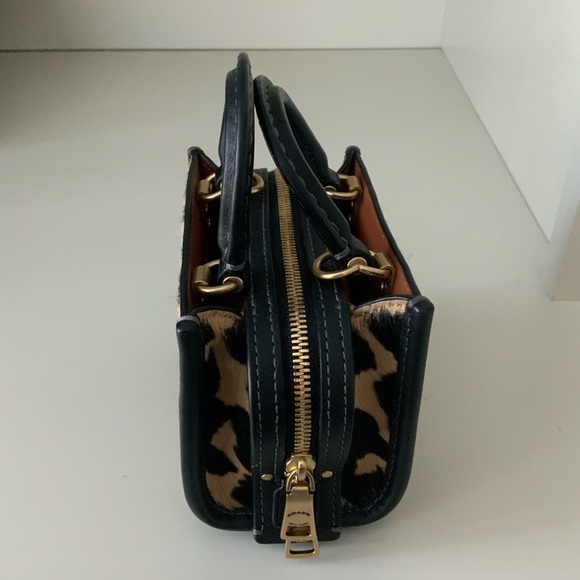 Coach Mini Bag in Black and Tan Animal Print - Picture 9 of 16